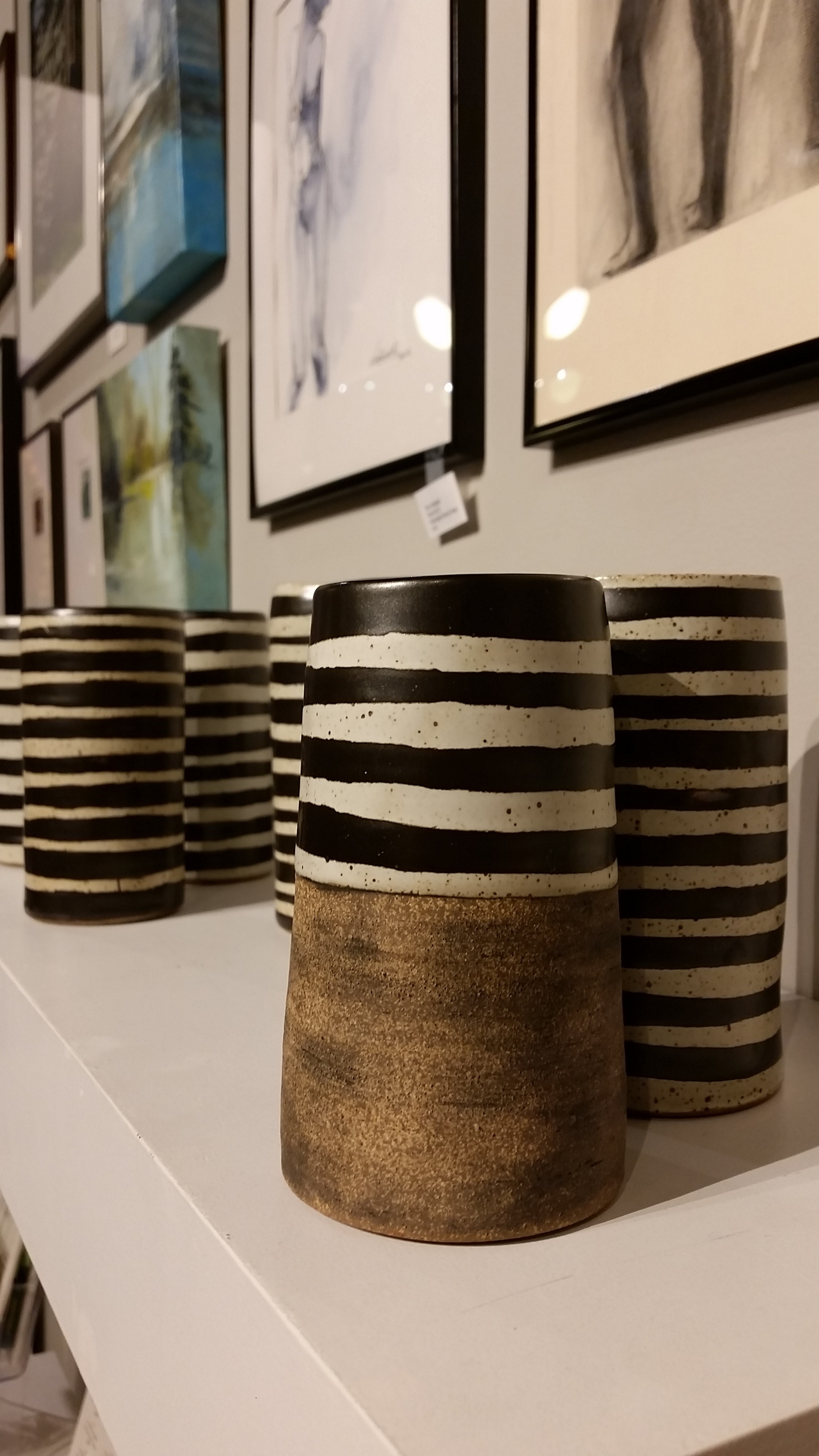 Monica Rickhoff WIlson, clay tumblers